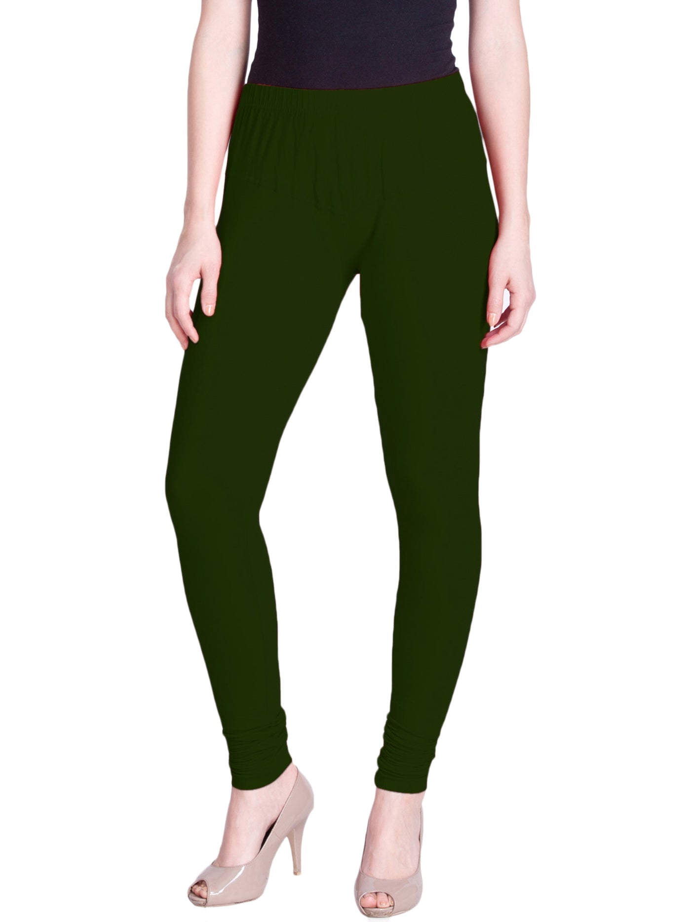 Green Premium Churidar Leggings