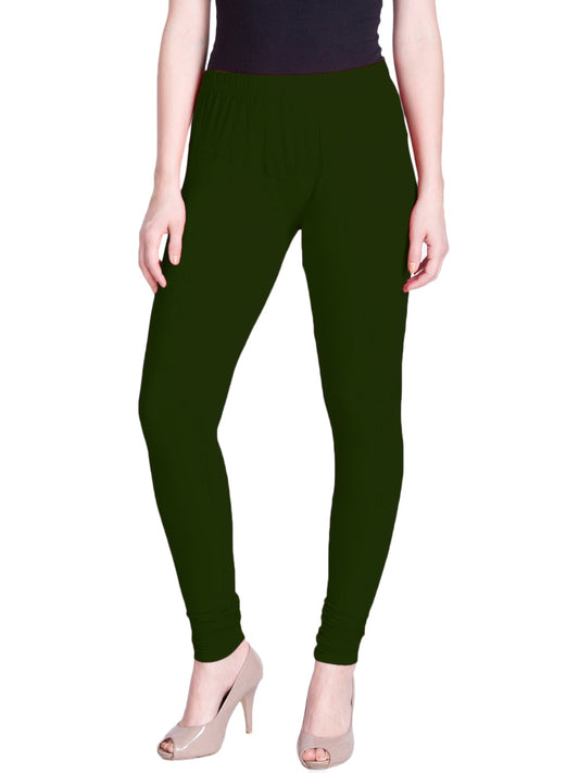 Green Premium Churidar Leggings