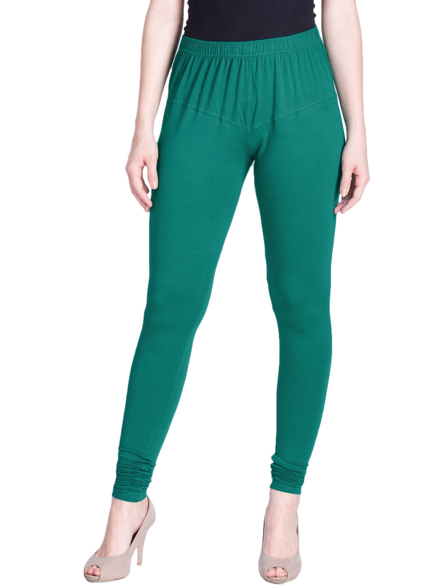 Green Premium Churidar Leggings