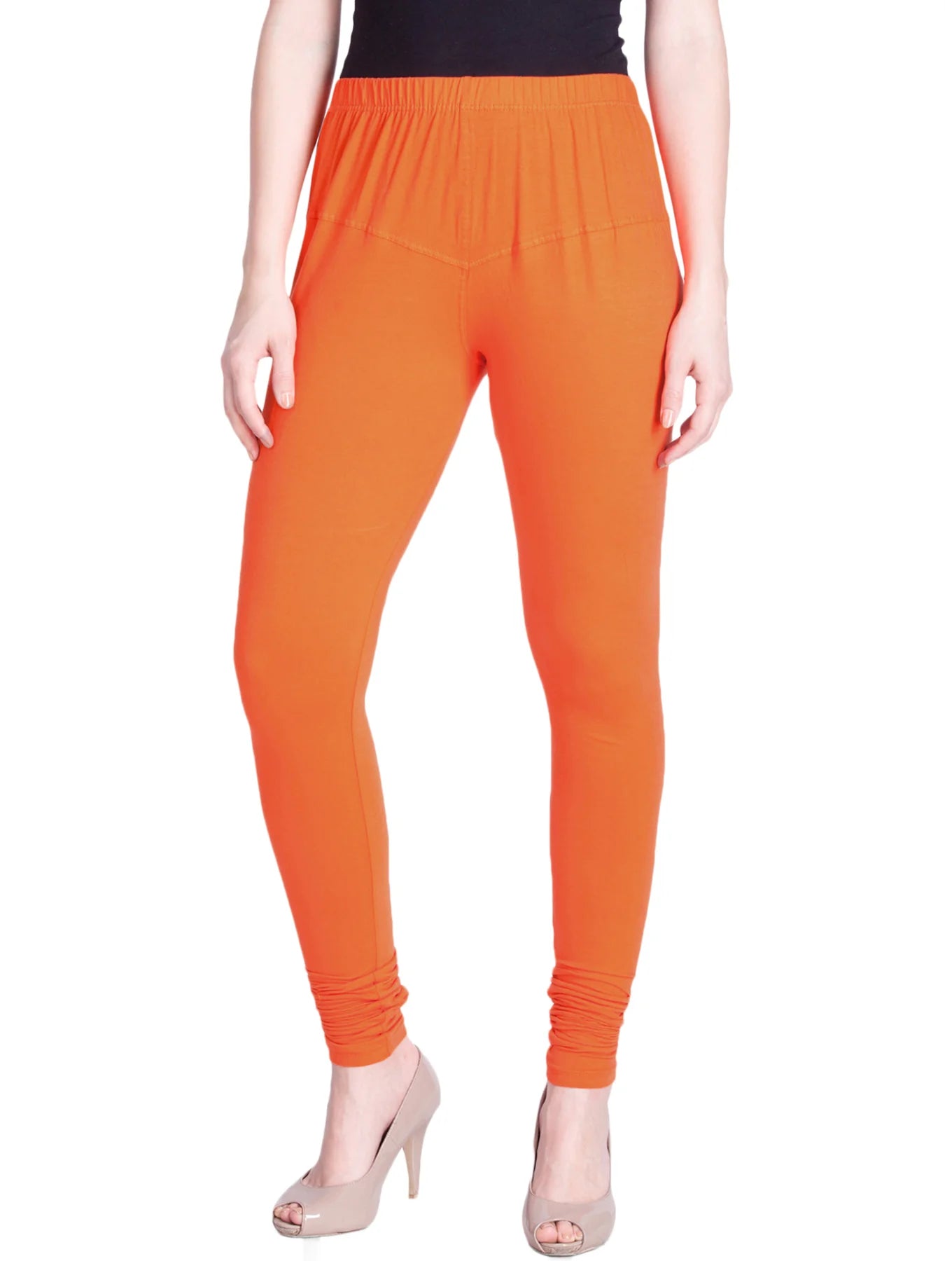 Orange Premium Churidar Leggings