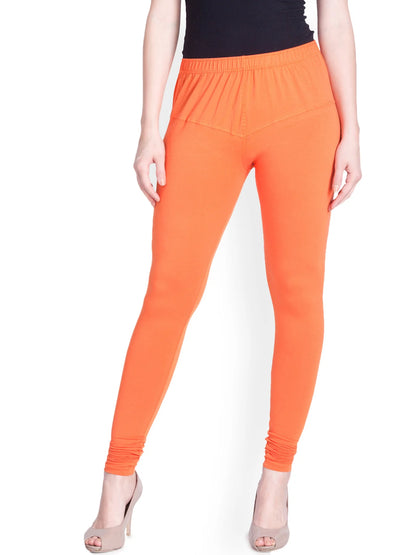 Peach/Orange Premium Churidar Leggings