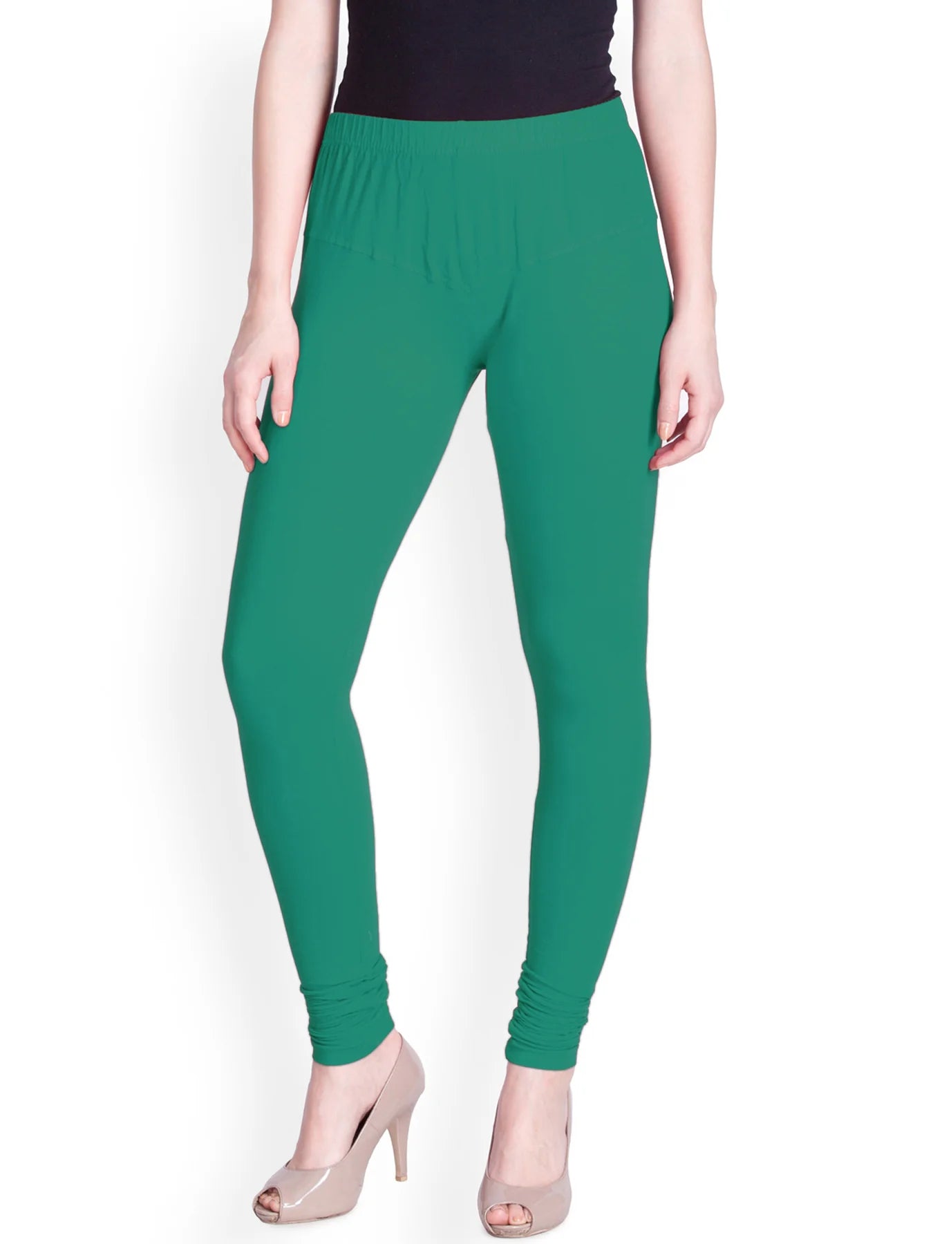 Green Premium Churidar Leggings