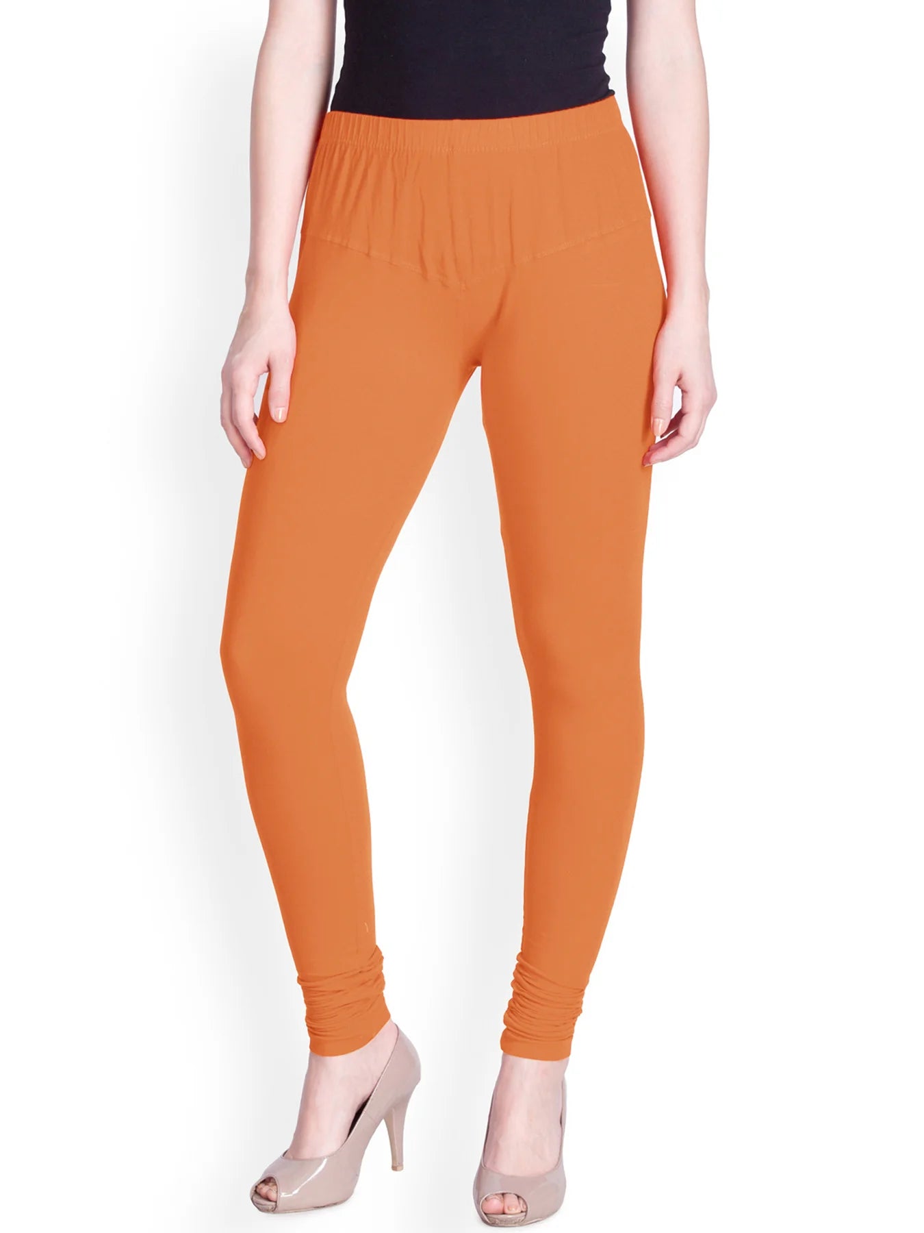 Orange Premium Churidar Leggings