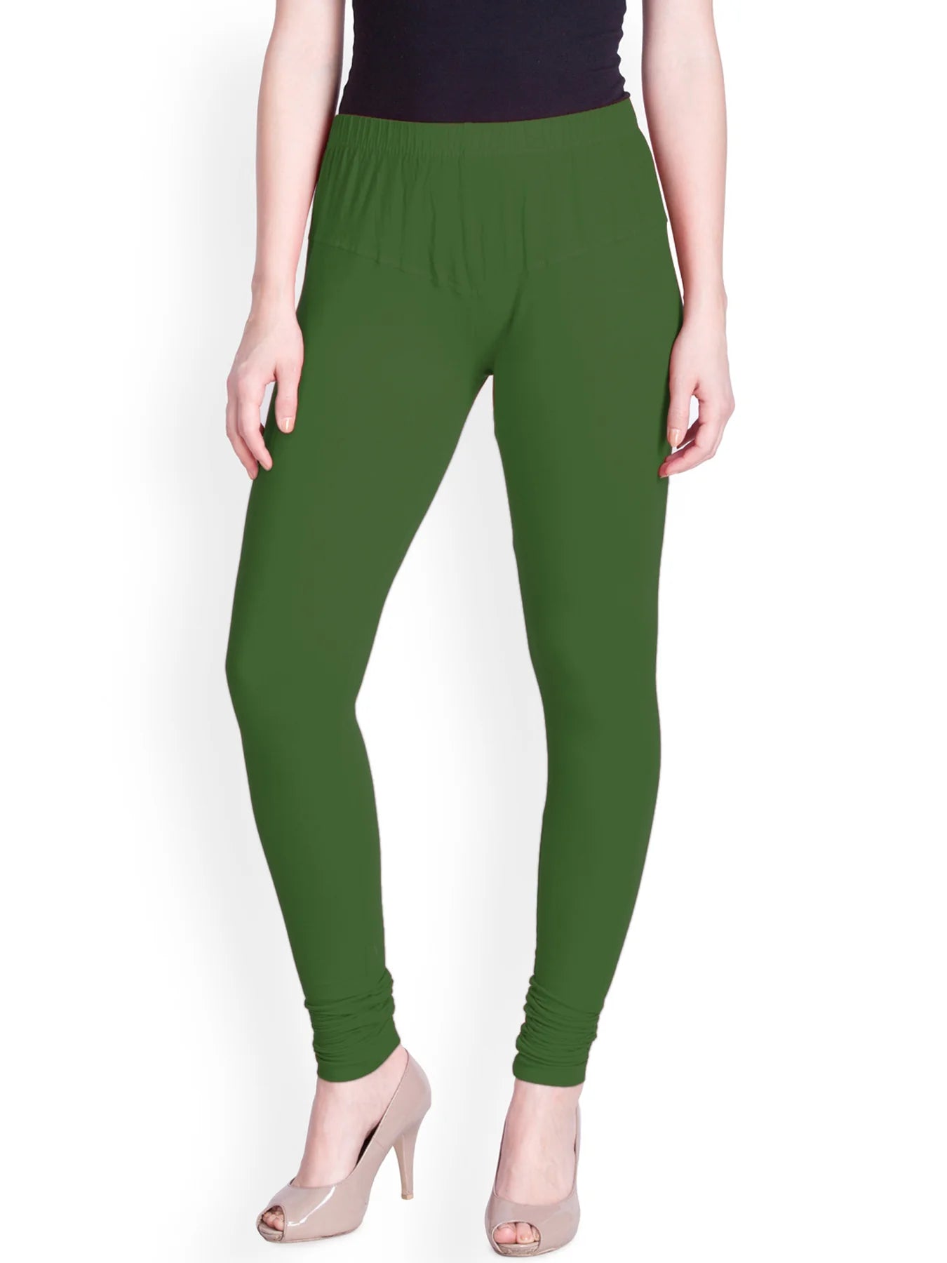Green Premium Churidar Leggings