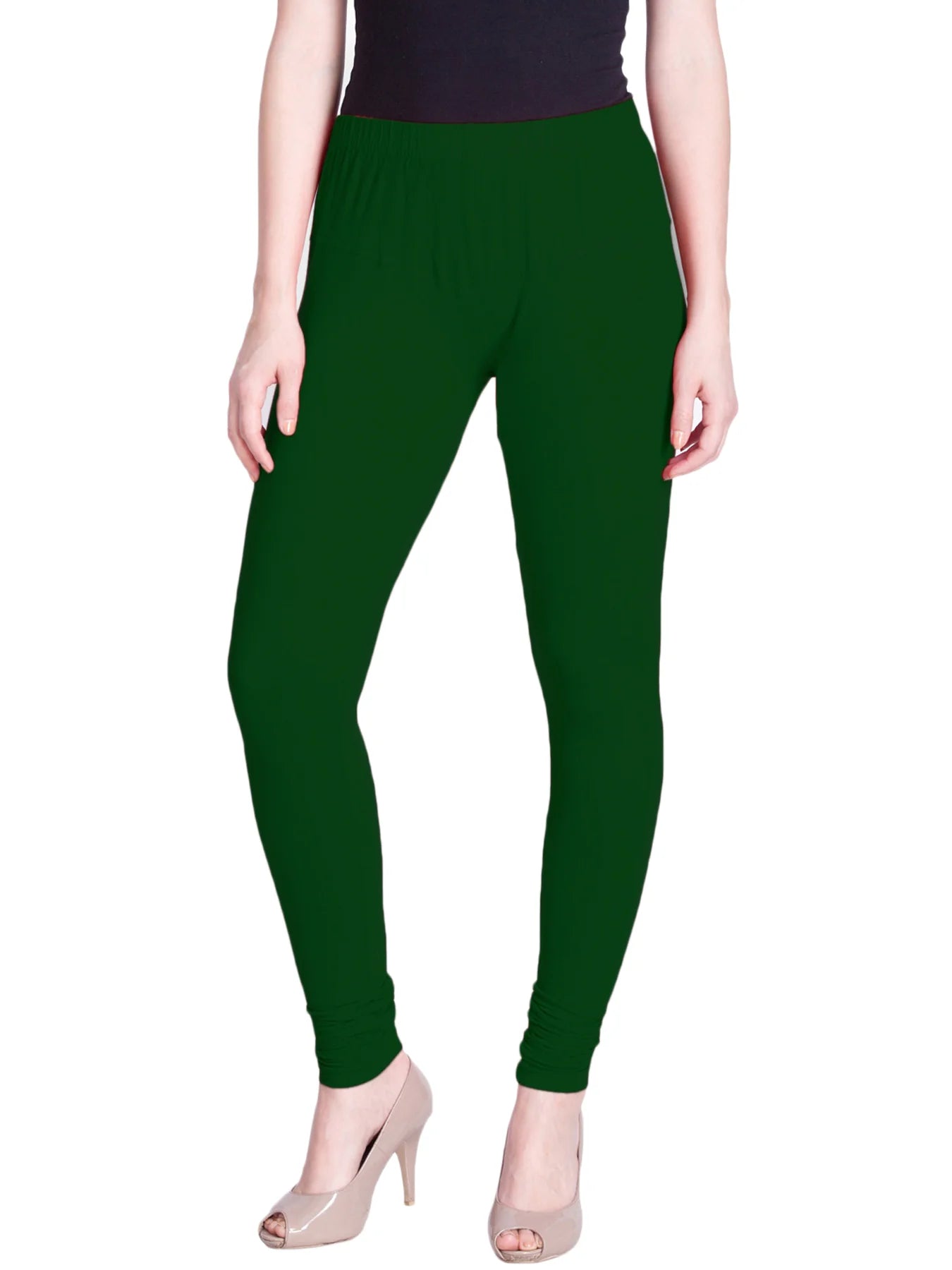 Green Premium Churidar Leggings