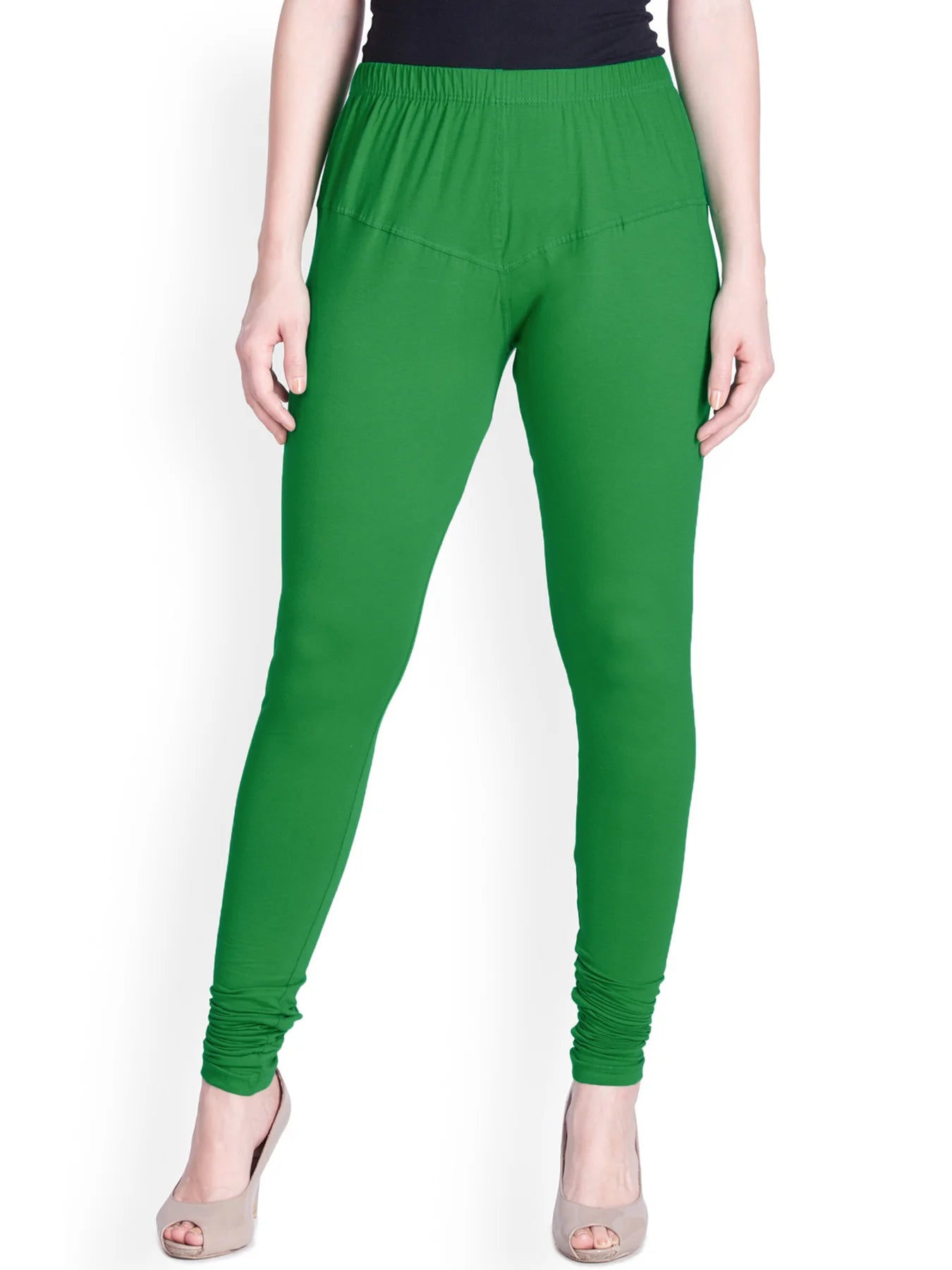 Green Premium Churidar Leggings