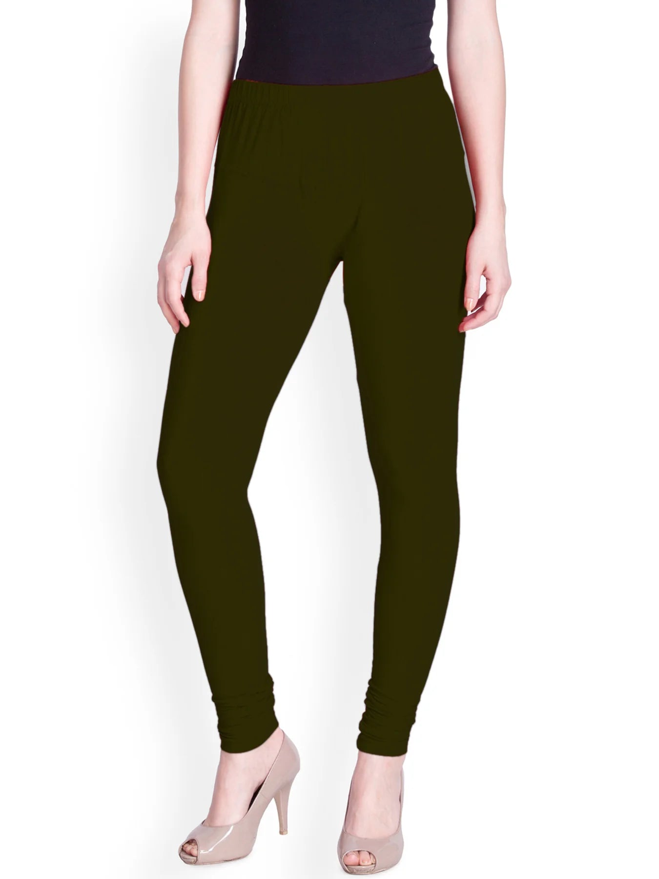 Olive Green Premium Churidar Leggings