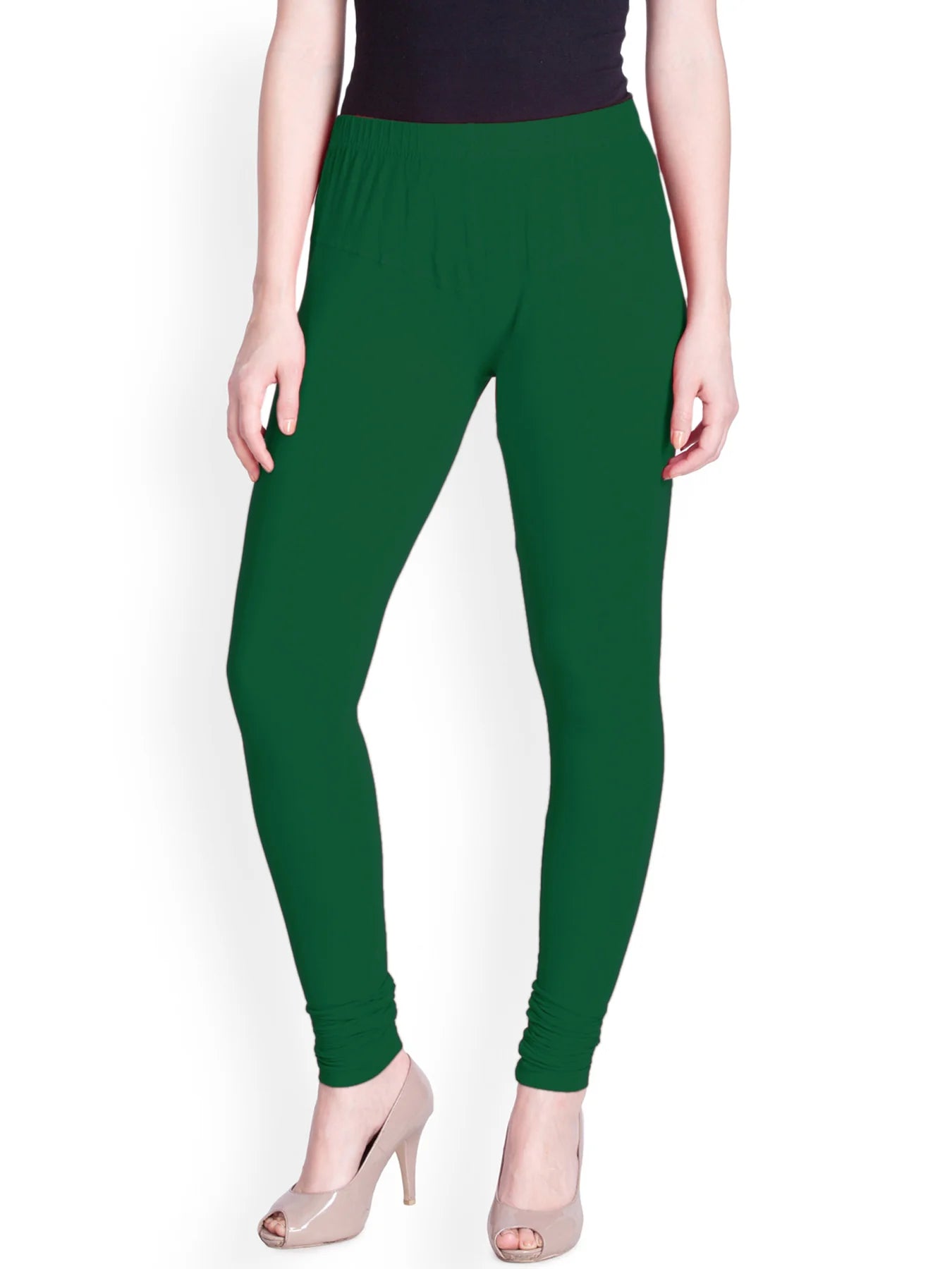 Green Premium Churidar Leggings