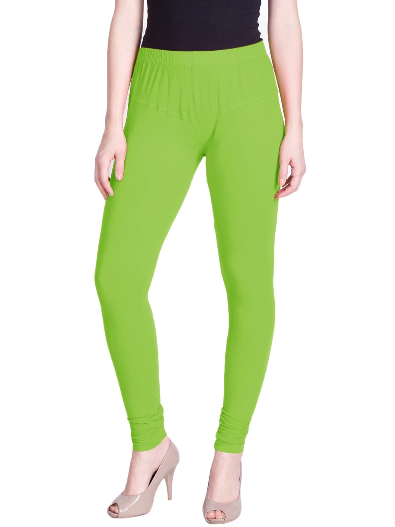 Green Premium Churidar Leggings