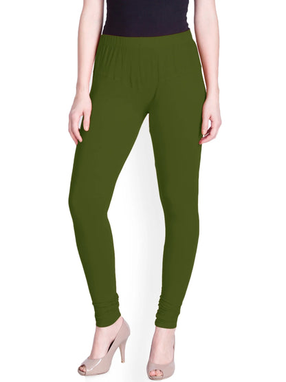 Olive Green Premium Churidar Leggings