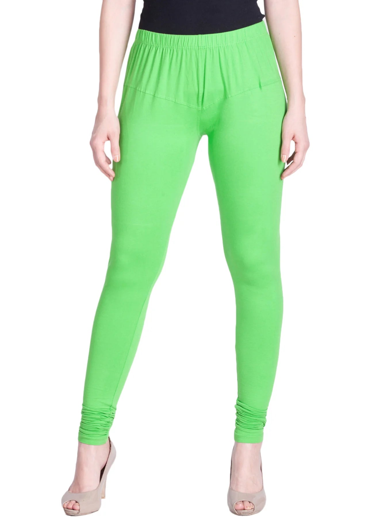 Green Premium Churidar Leggings