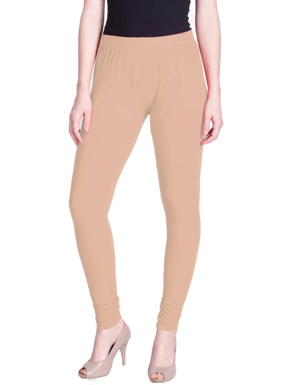 Peach Premium Churidar Leggings