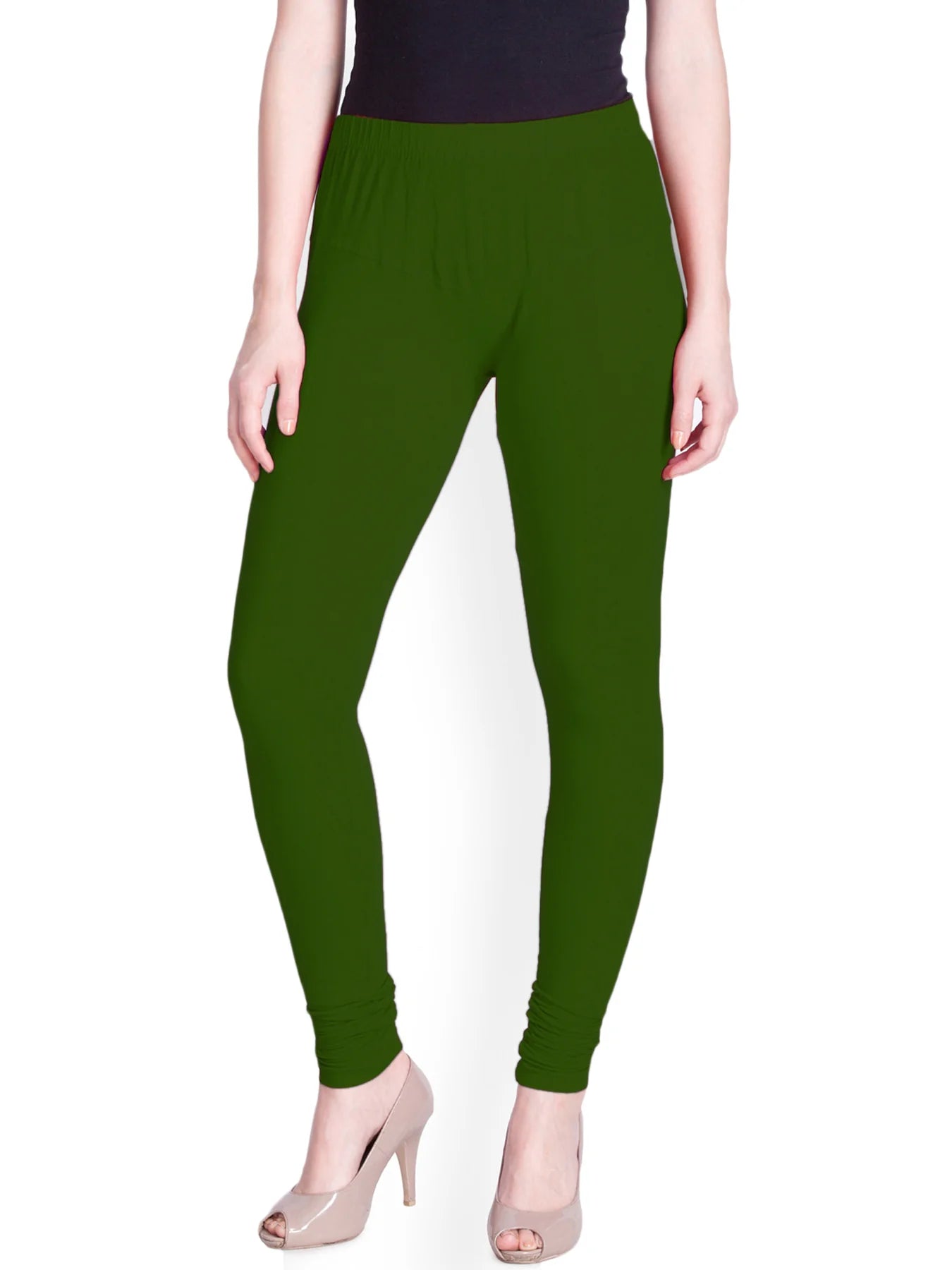 Green Premium Churidar Leggings