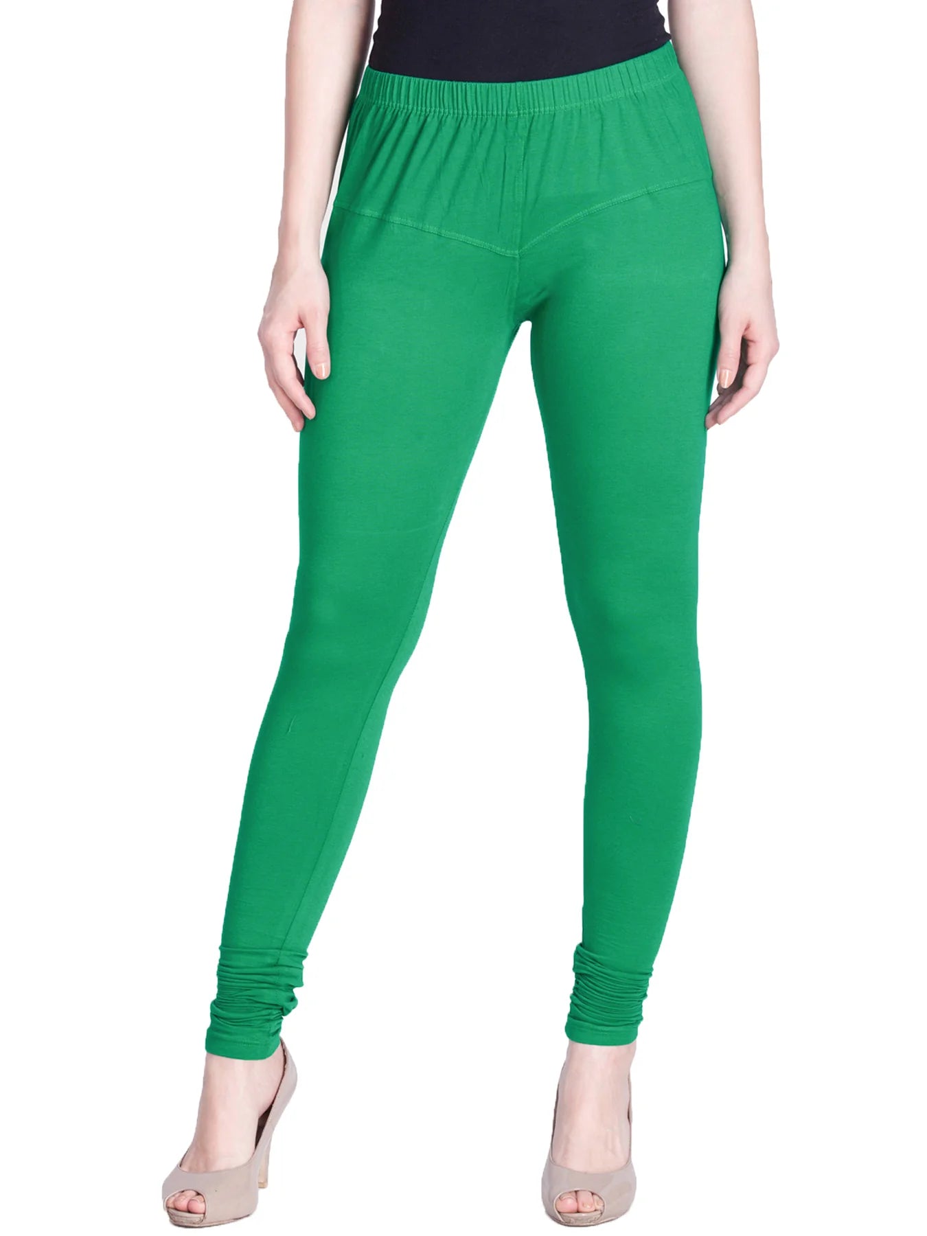 Green Premium Churidar Leggings