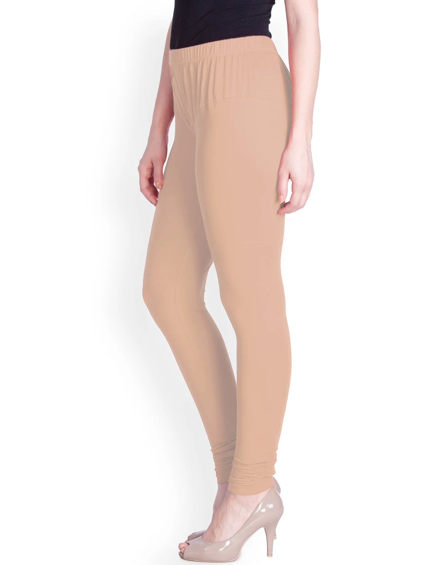 Peach Premium Churidar Leggings