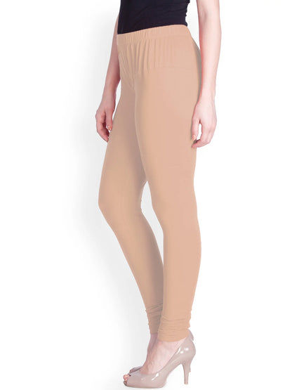 Peach Premium Churidar Leggings