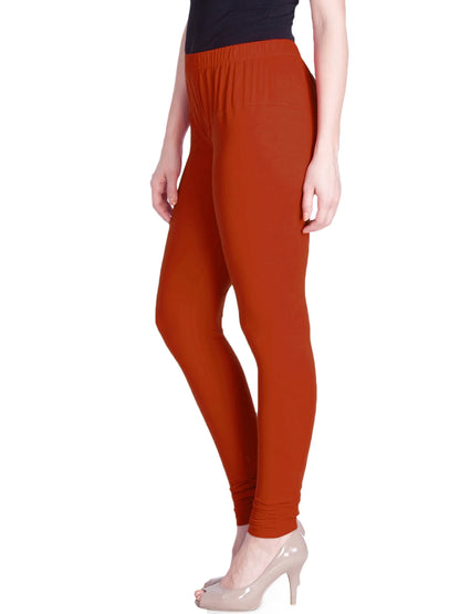Brick Red Premium Churidar Leggings