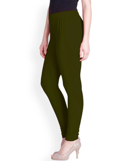 Olive Green Premium Churidar Leggings