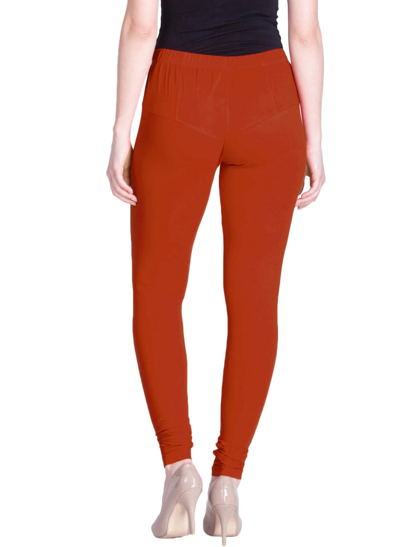 Brick Red Premium Churidar Leggings