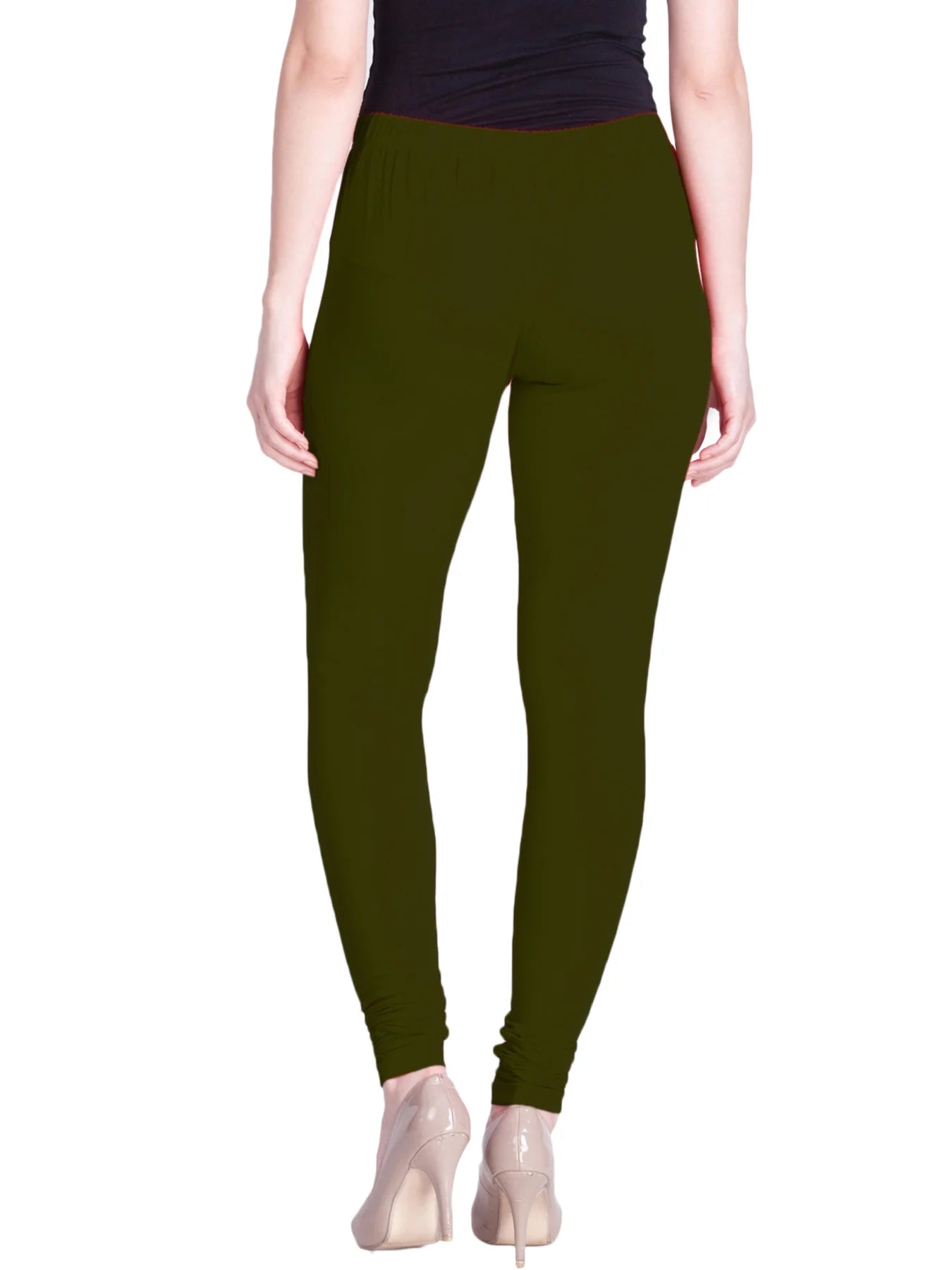Olive Green Premium Churidar Leggings