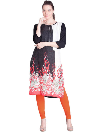 Orange Premium Churidar Leggings