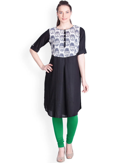 Dark Green Premium Churidar Leggings