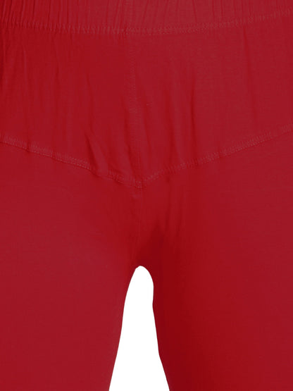 Red Premium Churidar Leggings