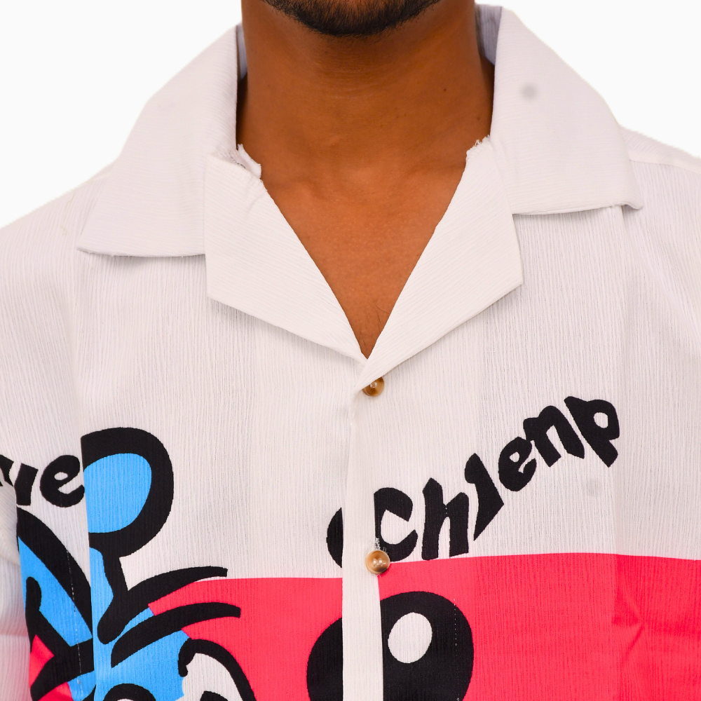 Pop Art Cartoon Print Shirt