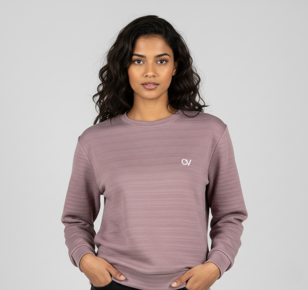 Lavender Mist Ribbed Pullover