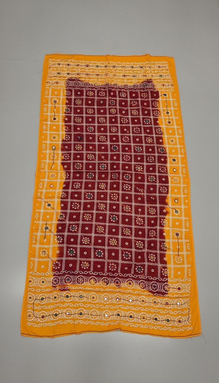 Maroon Bandhani Festive Dupatta