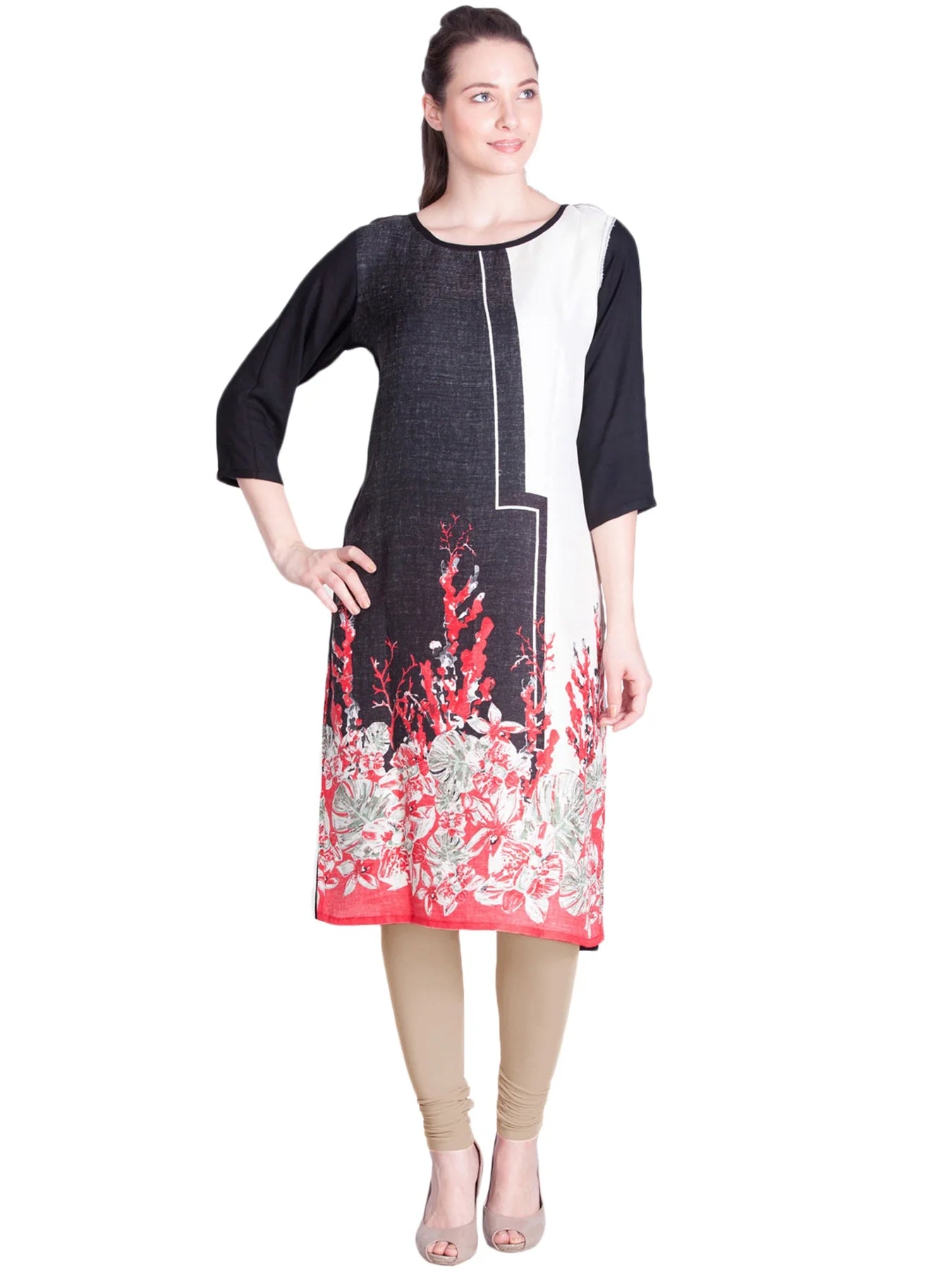 Cream Premium Churidar Leggings