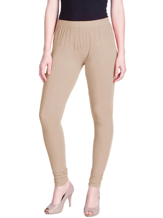 Cream Premium Churidar Leggings