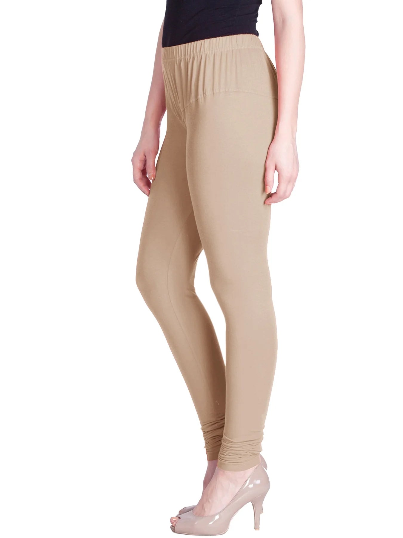 Cream Premium Churidar Leggings